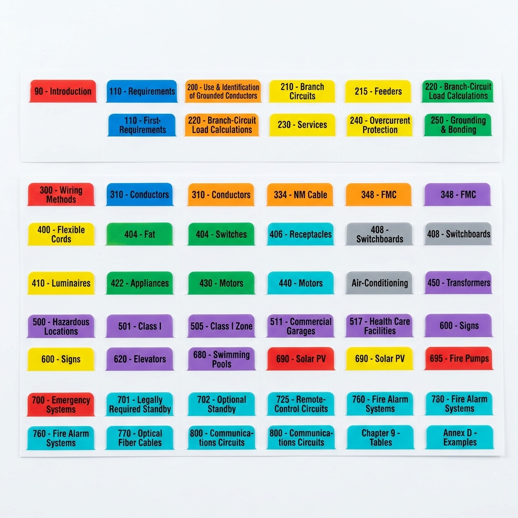 2023 NEC Quick-Tabs / EZ Tabs